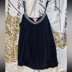 Black spaghetti strap tank